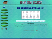 Tablet Screenshot of elbauldelosrecuerdos.com